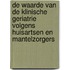 De waarde van de klinische geriatrie volgens huisartsen en mantelzorgers