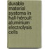 Durable material systems in hall-héroult aluminium electrolysis cells