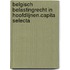 Belgisch Belastingrecht in hoofdlijnen.Capita selecta