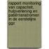 Rapport monitoring van capaciteit, hulpverlening en patiëntenstromen in de eerstelijns GGZ