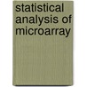 Statistical analysis of microarray door J. Allemeersch