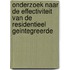 Onderzoek naar de effectiviteit van de residentieel geintegreerde