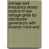 Voltage and frequency droop control in low voltage grids by distributed generators with inverter front-end