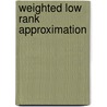 Weighted low rank approximation door M. Schuermans
