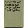 Het effect van alternatieve gerechtelijke maatregelen door M. Dautzenberg
