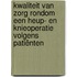Kwaliteit van zorg rondom een heup- en knieoperatie volgens patiënten