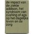 De impact van de ziekte Addison, het syndroom van Cushing of AGS op het dagelijks leven en de zorg