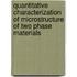 Quantitative characterization of microstructure of two phase materials