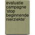 Evaluatie campagne 'Stop beginnende nierziekte'