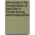 AFM study of the incorporation of particles in metals during electrodeposition