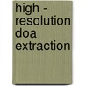 High - resolution DOA extraction door J. Verhaevert