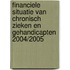 Financiele situatie van chronisch zieken en gehandicapten 2004/2005