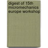 Digest of 15th MicroMechanics Europe workshop door R. Puers