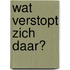Wat verstopt zich daar?
