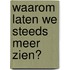 Waarom laten we steeds meer zien?