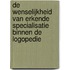 De wenselijkheid van erkende specialisatie binnen de logopedie