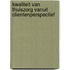 Kwaliteit van thuiszorg vanuit clientenperspectief