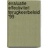 Evaluatie effectiviteit terugkeerbeleid '99