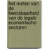 Het meten van de kwetsbaarheid van de legale economische sectoren