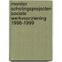 Monitor scholingsprojecten sociale werkvoorziening 1998-1999