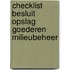 Checklist besluit opslag goederen milieubeheer