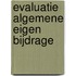 Evaluatie algemene eigen bijdrage