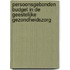 Persoonsgebonden budget in de geestelijke gezondheidszorg