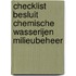 Checklist besluit chemische wasserijen milieubeheer
