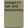 Essays in law and economics door B. Bouckaert