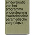 Eindevaluatie van het programma Ondersteuning Kwaliteitsbeleid Paramedische Zorg (OKPZ)
