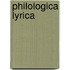 Philologica lyrica