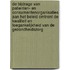 De bijdrage van patienten- en consumentenorganisaties aan het beleid omtrent de kwaliteit en toegankelijkheid van de gezondheidszorg