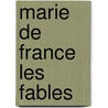 Marie de France les fables door C. Brucker