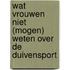 Wat vrouwen niet (mogen) weten over de duivensport