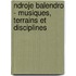 Ndroje balendro - musiques, terrains et disciplines