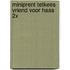 Miniprent tetkees vriend voor haas 2x
