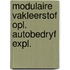 Modulaire vakleerstof opl. autobedryf expl.