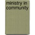 Ministry in community