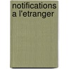 Notifications a l'etranger door Onbekend