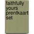 Faithfully yours prentkaart set