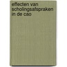 Effecten van scholingsafspraken in de cao by Vries
