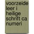 Voorzeide leer i heilige schrift ca numeri