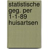 Statistische geg. per 1-1-89 huisartsen door Pool