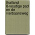 Thailand 8-voudige pad en de vierbaansweg