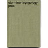 Oto-rhino-laryngology proc. door Onbekend