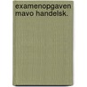 Examenopgaven mavo handelsk. door Rothert