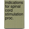 Indications for spinal cord stimulation proc. door Onbekend