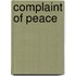 Complaint of peace
