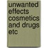 Unwanted effects cosmetics and drugs etc