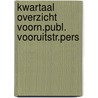 Kwartaal overzicht voorn.publ. vooruitstr.pers door Onbekend